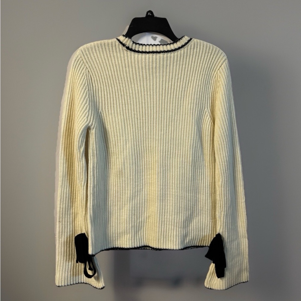 Daniel Cremieux Ivory Sweater with Dark Accents
